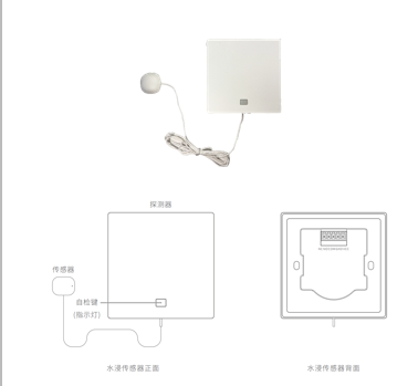 水浸傳感器 - 幹接點接入